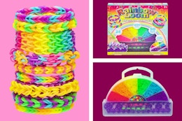 3 stock images of the Rainbow Loom Bracelet Making Kit
