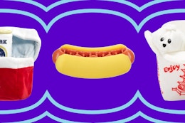 barkbox dog toys on a grid