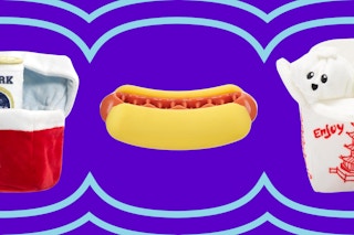 barkbox dog toys on a grid