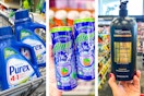 purex detergent, alani witch's brew, and tresemme shampoo collage image