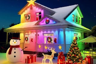 permanent outdoor lights on a home