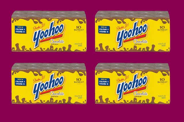 The Yoo-Hoo Chocolate Drink Deal Is Back — Get 40 Boxes for $8.52 on Amazon card image