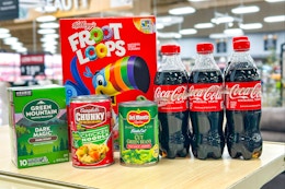 king soopers matchup groceries on store shelf