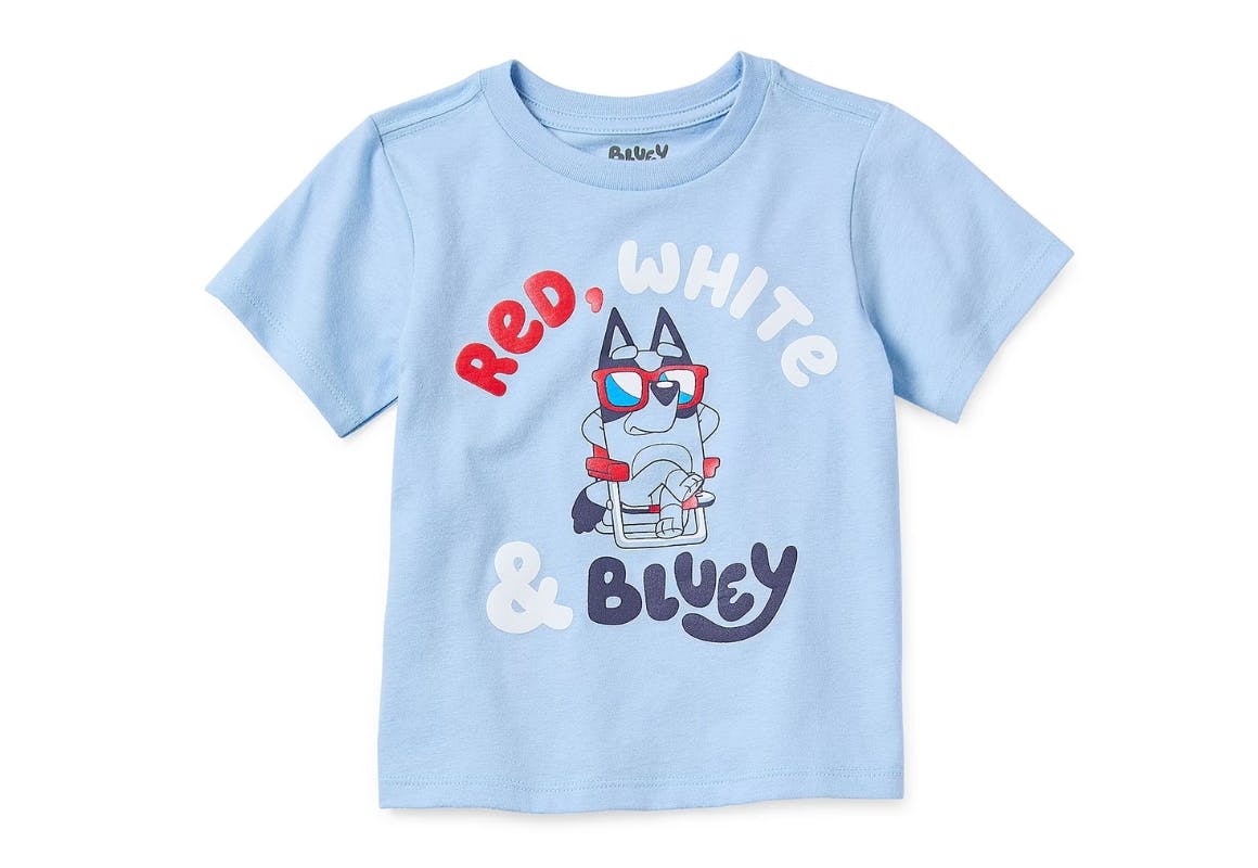Bluey Toddler Red, White & Bluey Tee