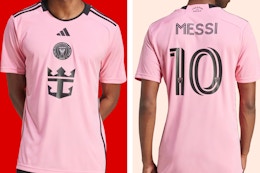 Adidas Men's Messi Inter Miami Home Soccer Jersey, Now $39 (Reg. $130) card image