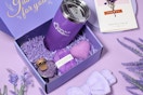 a spa gift set on a table