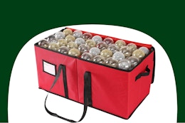 Christmas Ornament Storage Box, Just $17.84 on Amazon card image