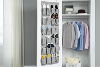 Lifestyle image of Better Homes & Gardens Organizer being used over a closet door