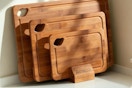 cutting boards near the wall