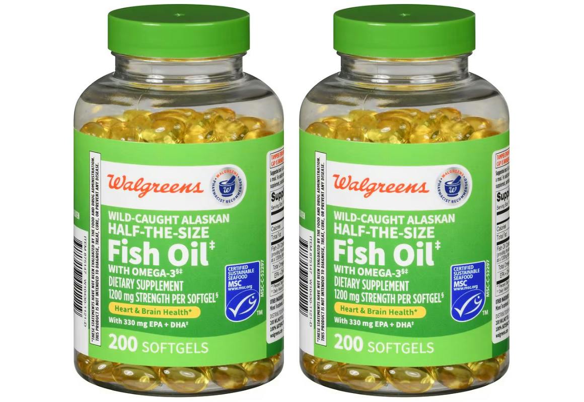 2 Walgreens Fish Oil Supplements