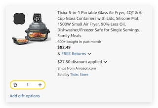 Portable Glass Air Fryer