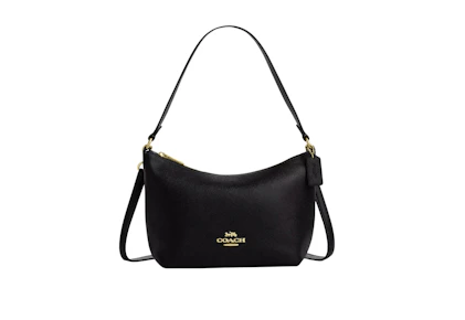 Coach Leather Zip-Top Bag