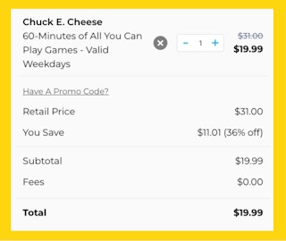 Chuck E. Cheese 60 Minutes of Games