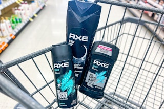 axe products in a shopping cart