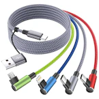 Right-Angle 4-in-2 USB Cable