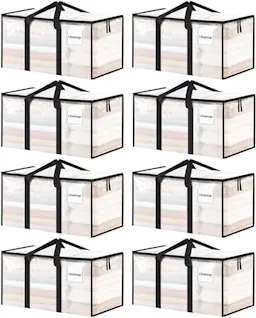 Clothes Storage Bins 8-Pack
