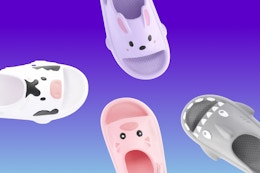 4 critters from Wonder Nation's line of toddler sandals