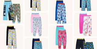 walmart 2 piece character pajama pants set collage 2022 1670942155 1670942155