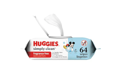 Huggies Unscented Baby Wipes