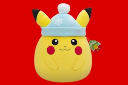 Squishmallows Pikachu Holiday Plush, Only $17.80 at Target — Will Sell Out card image