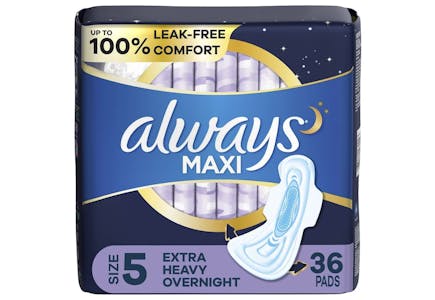 3 Always Maxi Pads