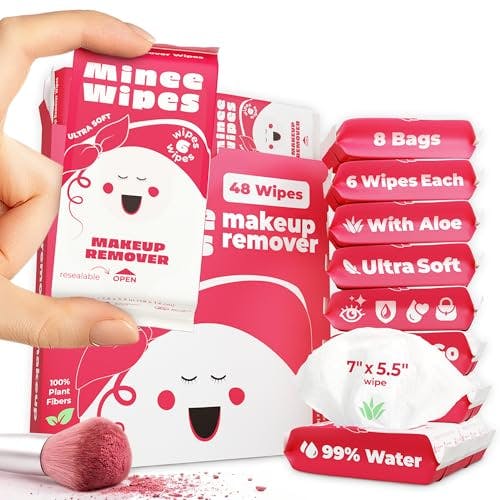 Travel Makeup Remover Wipes 8-Pack