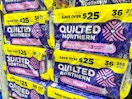 stacks of quilted northern toilet paper