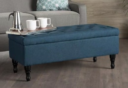 Fabric Storage Ottoman, Now $76 at The Home Depot (Was $140) card image