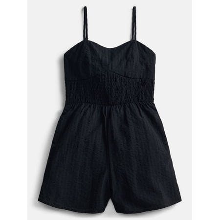 Kids' Smocked Seersucker Romper
