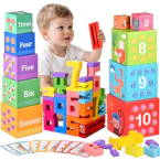 Wooden Number Building Blocks