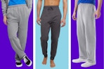 3 Hanes Men's style of sweatpants in gray tones