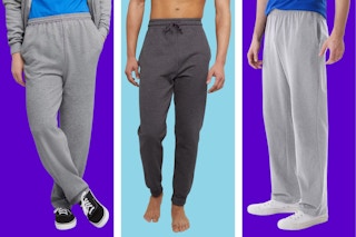 3 Hanes Men's style of sweatpants in gray tones