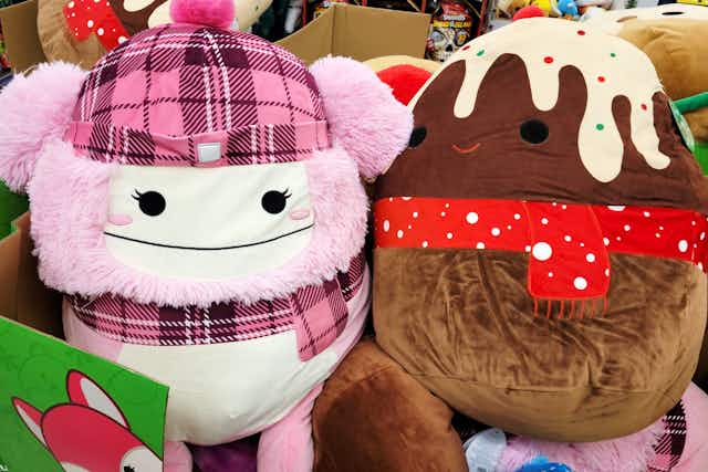 50% Off Squishmallows Plush, Blankets, and Hooded Throws at Kroger card image