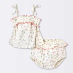 Cloud Island Baby Floral Smocked Set