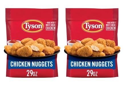 2 Tyson Chicken Nugget Bags