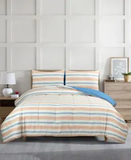 Macy's Cloud Stripe Comforter Set
