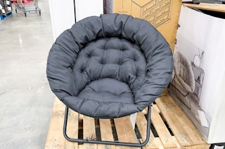 saucer chair on the sales floor at costco