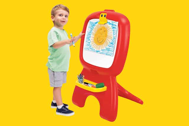 Crayola My First Draw N Dabble Easel, Only $20 at Walmart (Reg. $48) card image