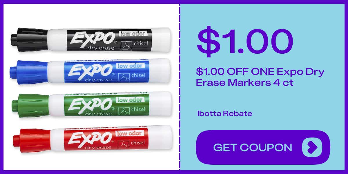 expo dry erase markers 4 ct