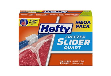 Hefty Slider Freezer Storage Bags