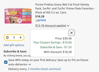 cat food cart