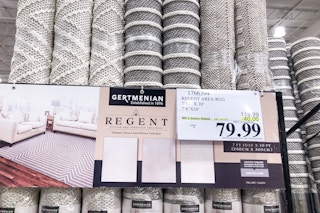 costco regent area rug signage