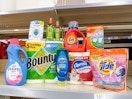 garnier bounce downy tide febreze dawn bounty charmin items on walgreens shelf