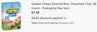 amazon-quaker-chewy-bar-cart