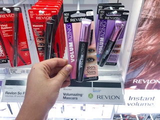 hand holding revlon mascara at target