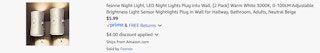 Amazon Night Light Plug 2025