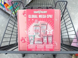soap & glory gift set in walgreens cart
