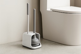 Toilet Plunger and Brush Set, Just $10.92 on Amazon (50% Off) card image