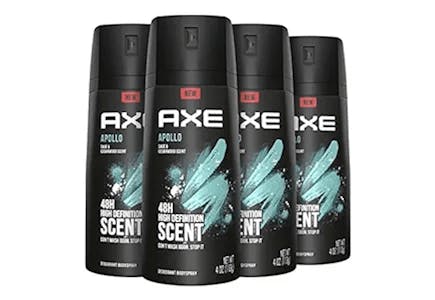 Axe Body Spray 4-Pack