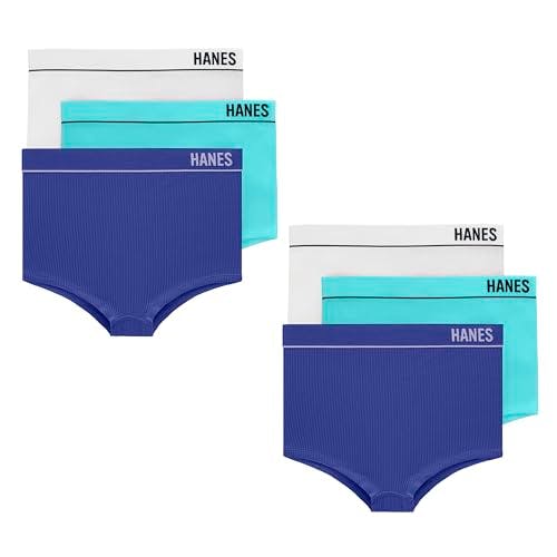 Hanes Women's Boyfit Panties 6-Pack